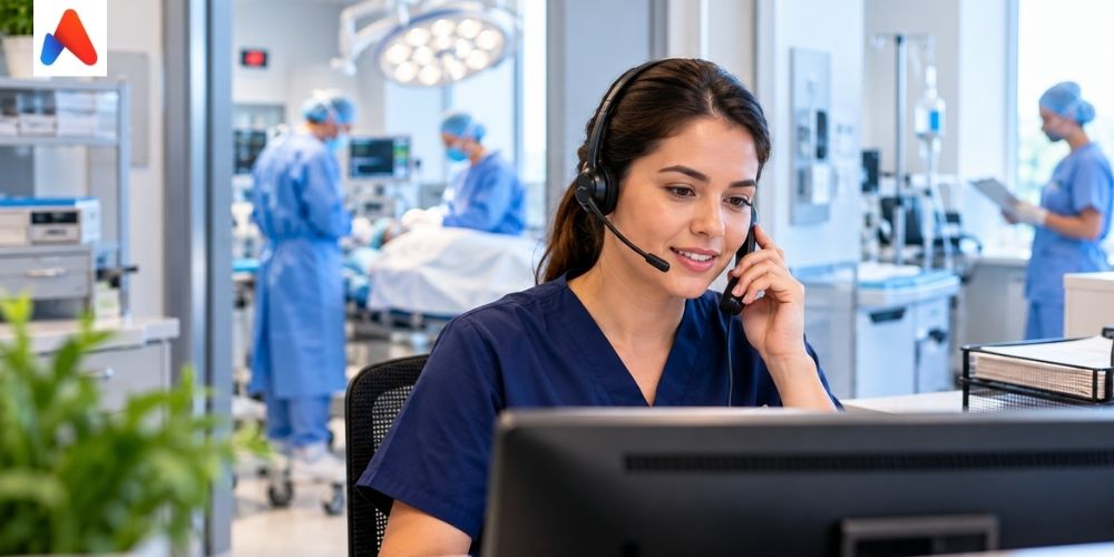 Ambulatory surgery center answering service supporting pre-op patient calls